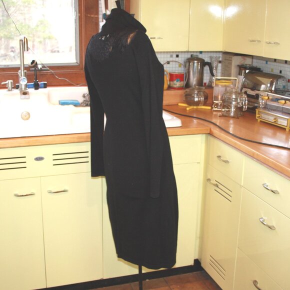 Jacqueline Riu Stretch Slip Over Black Party Dress - Picture 3 of 5